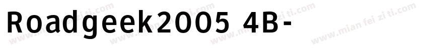 Roadgeek2005 4B字体转换